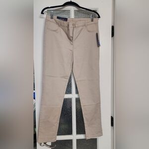 Nautica Girl's Beige Straight Leg Uniform Pants